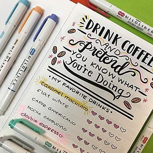 Zebra Pen Mildliner Double-Ended Highlighter Set, Broad and Fine Point Tips, Ideal for Bible Highlighting, No Bleed, 30 Pastel and Neutral ink Colors, Pack of 30