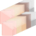 Maitys 50 Pack Binder Pockets 3 Ring, Letter Size 8.5x11,Vintage Color | Clear Plastic Document Sleeves, Sheet Protectors with Slash Jacket, Fits Standard 3 Hole Binders, Organize Office Papers