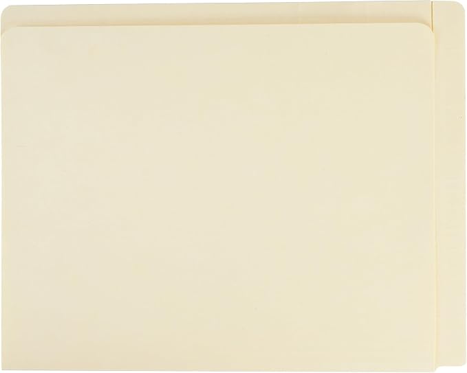 Smead Conversion File Folder Top and End Tab, Letter Size, Manila, 100 per Box (24190) (Pack of 5)
