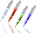 Penyeah Pen Light - LED Pen with Light, Light Up Penlight for Night Writing Ballpoint Pen for Night Writer -Replacement Accessorries Included 4 PK -(1White+1Red+1Green+1Blue)