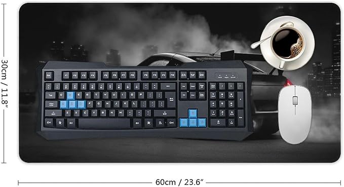 Car Gaming Mouse Pad Large Mousepad Z350 JDM Car Racing Cool Desk Mat for Keyboard and Mouse Mat Non-Slip Rubber Desk Pad 30x60cm, Style