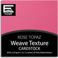 Rose Topaz—12x12 Textured Cardstock | 80lb Textured Pink Scrapbook Paper | Premium Cardstock for Cricut Cutting | 25 Sheets