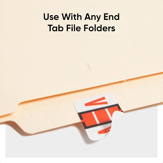 Smead BCCR Bar-Style Color-Coded Alphabetic Label, V, Label Roll, Dark Orange, 500 Labels per Roll, (67092)