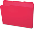 Smead Poly File Folder, 1/3-Cut Tab, Letter Size, Red, 24 per Box (10501)