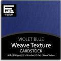 Violet Blue—12x12 Textured Cardstock | 80lb Textured Blue Scrapbook Paper | Premium Cardstock for Cricut Cutting | 25 Sheets