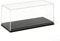 Model Car Display Case for 1:18 Scale Diecast Cars, Clear Acrylic Stackable Showcase Box for Toys & Memorabilia, Dustproof Collector Storage with Black Base, 13.4 x 6.4 x 5.5 Inch