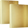 Round Rings Binders 1.5" Notebook Binders with Pockets 1/2 Packs College Binders for Students 200 Sheets Gold Gradient