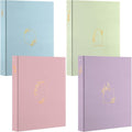 Sayglossy 4 Pcs Aesthetic 3 Ring Binder Sturdy 1 Inch Cute Binder Fits 11" x 8.5" Letter Sized Paper for Women Men School Office Home Supplies Work Organize Paperwork, 4 Colors (Cute)