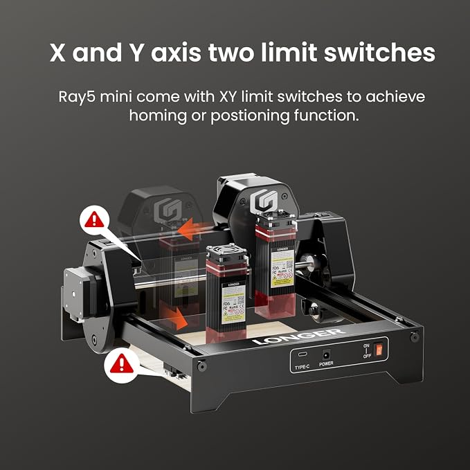 LONGER RAY5 Laser Engraver, 2500mW Compact Precision Engraving Machine