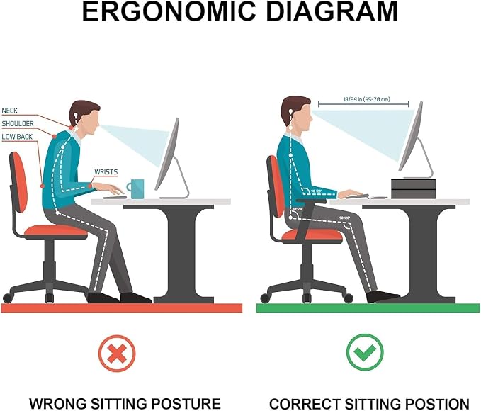 Egchi Acrylic Monitor Stand, 2 Tiers Computer Monitor Riser(20x8x5.5 Inch), Monitor Riser/Computer Stand for Home,Office,Business,PC Desk Stand for Keyboard Storage& Multi-Media Laptop Printer Screen | Computer Stand for Home,Office,Business,PC Desk St...