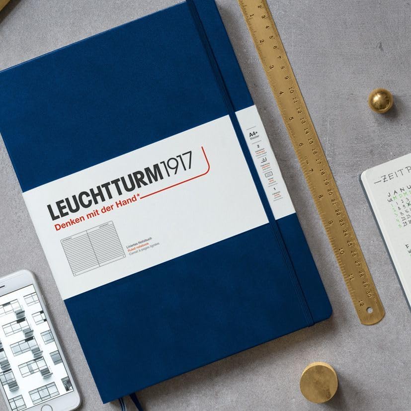 LEUCHTTURM1917 - Notebook Hardcover Medium A5-251 Numbered Pages for Writing and Journaling (Lilac, Ruled)