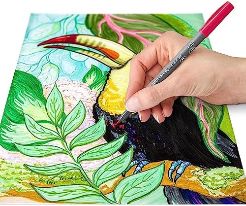 STAEDTLER Pigment Arts Brush Pen, Pastel Colours, Pack of 12 Pens, 371 C12-2