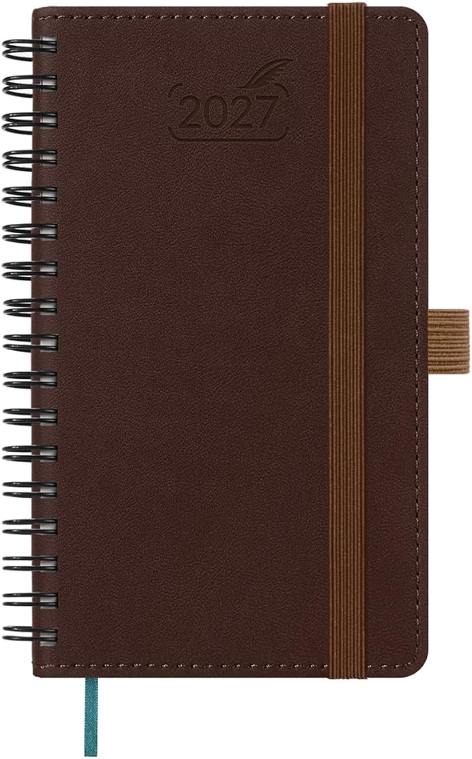 BEZEND Pocket Calendar 2027, Weekly Monthly Planner for Purse (3.5" x 6")