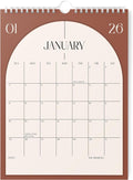 Karto Wall Calendar 2026 8.5x11 in - Boho Color | January 2026 to June 2027, Vertical, Boosts Productivity, Easy Monthly Planning