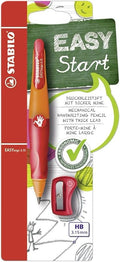 STABILO - EASYergo 3.15 - Ergonomic Mechanical Pencil - Right-Handed - Pack of 1 - Orange/Red with Sharpener