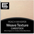 PEACH WHISPER—12x12 Textured Cardstock | 80lb Textured Orange Scrapbook Paper | Premium Cardstock for Cricut Cutting | 25 Sheets