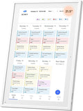 Mezed 21.5" Smart Digital Calendar, Meal Schedule, Duty Chart, HD Smart Touch Screen Home Interactive Electron Calender - Built-in Digital Photo Frame Function, Wall-Mountable