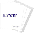 110lb White Cardstock 8.5x11, 120 Sheets Heavyweight White Card Stock 300 GSM for Invitations, Menus, Poster, DIY Card (8.5'' x 11'')