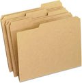 Pendaflex RK15213 Two-Ply Dark Kraft File Folders, 1/3 Cut Top Tab, Letter, Brown (Box of 100) (Pack of 5)
