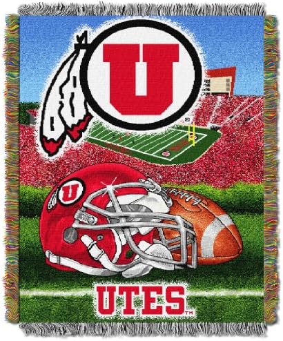 The Northwest Company Officially Licensed NCAA Home Field Advantage Woven Tapestry Throw Blanket, 48" x 60"
