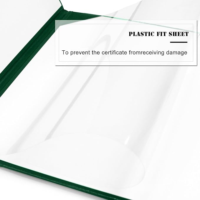 Diploma Cover 8.5” x11” Diploma Holder of Graduation Leatherette Padded Certificate（Tent Style