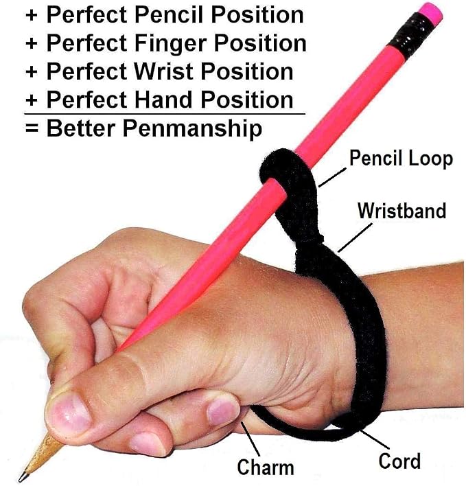 The Original OT Invented & Patented HandiWriter, Hand Made in the USA, Handwriting Aid for a Proper Tripod Grip, Finger Position & Better Penmanship. Great for All Kids Kindergarten Age & Up (4 Pack)
