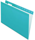 Pendaflex Hanging File Folders, Legal Size, Aqua (PFX415315AQU)