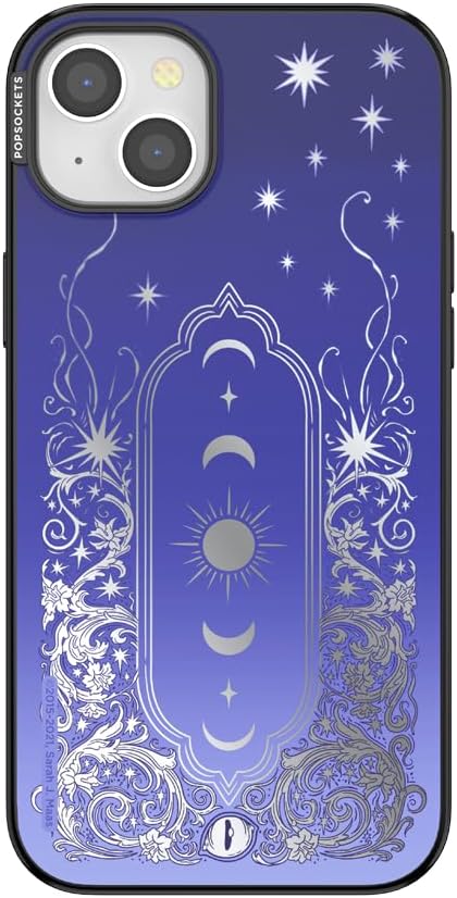 PopSockets iPhone 15 Plus Phone Case with MagSafe, Wireless Charging Compatible, Bookish - Mirror Curse Breaker