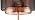 JONATHAN Y Tribeca Double Mesh Drum Table Lamp 19.75" Metal, Copper/Black