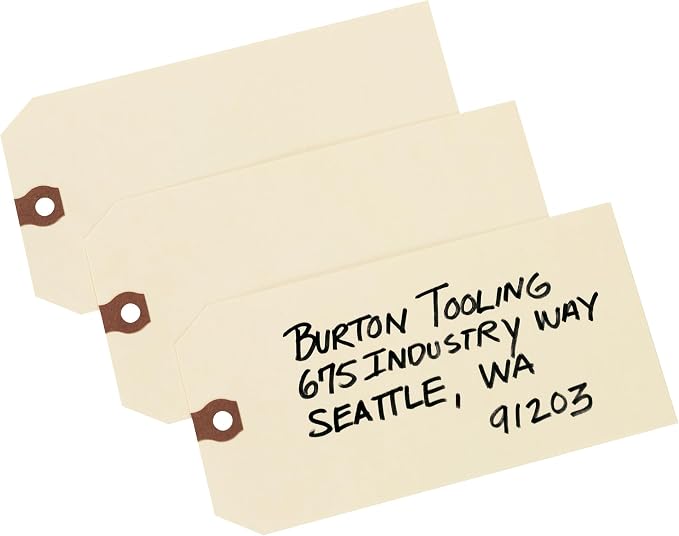 Avery Unstrung Shipping Tags, 11.5 pt. Stock, 4-3/4" x 2-3/8", Strings and Other Attachments Not Included, 1000 Manila Hang Tags (12305)
