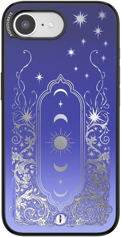PopSockets iPhone 16E/17E Phone Case with MagSafe, Wireless Charging Compatible, Bookish - Mirror Curse Breaker