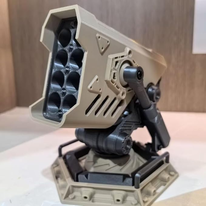 Creative Pen Holder,‌Military Style 3D Printed Pen Holder - Adjustable Click-Lock Desktop Organizer, Battlefield Mech Model Utility Ornament, PETG Material, EVA-00 PROTOTYPE