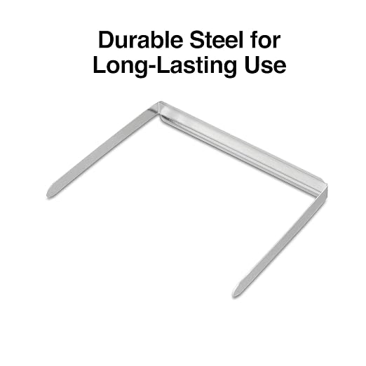 Staples Prong Fastener Bases, 2 Inch Capacity, Silver, 100-Pack | Metal bases for file fastener systems in office settings.