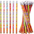 Happy Birthday Pencils Wooden Pencil Birthday Party Pencil with Top ErasersBirthday Party Supplies Favors, 6 Style(24)