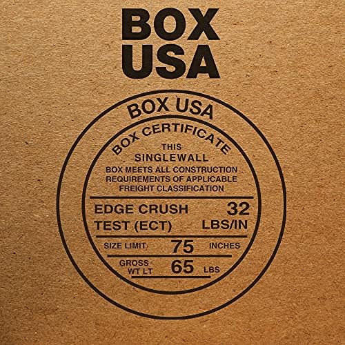 BOX USA 10 x 10 x 20 Corrugated Cardboard Boxes, Tall 10"L x 10"W x 20"H, Pack of 25 | Shipping, Packaging, Moving, Storage Box for Home or Business, Strong Wholesale Bulk Boxes