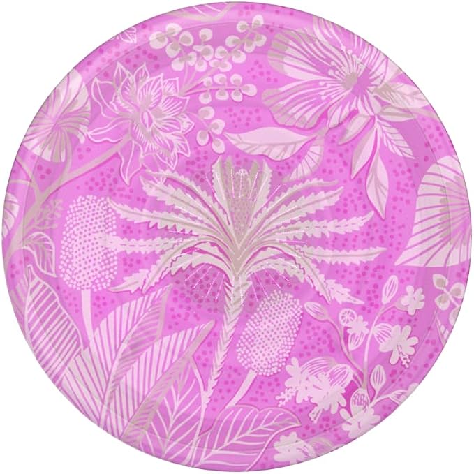 PopSockets Adhesive Phone Grip, Holder- Vivid Pink | Secure Comfortable Hold, Anti-Drop, Kickstand, Plant, Flower, Floral