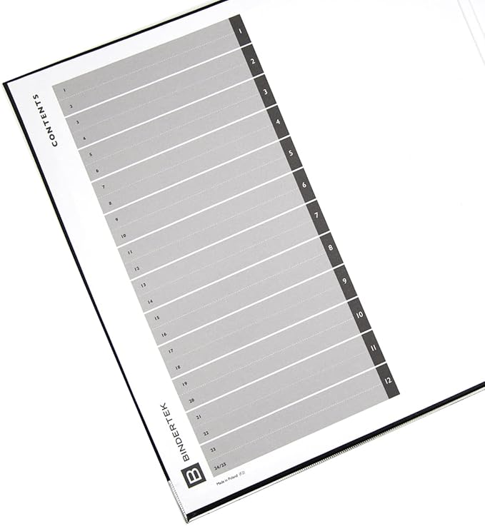 3-Ring Premium Binder - Black, 3" Spine, by Bindertek | 525 Sheet Capacity, 2" D-Rings, Linen-Textured Covers, Steel Reinforced Edges, Spine Label Included