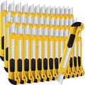 100 Pcs Box Cutter Retractable 18mm Blade for Office Craft Home