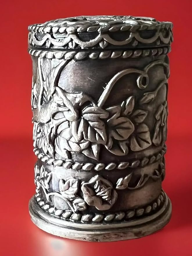 United States Postal Service Floral Metal Stamp Coil Dispenser (Holds a Roll of Forever Postage Stamps) Holder (Hummingbird Pewter)