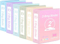 EOOUT 6 Pack 3 Ring Binders 2 inch, Three Round Ring 2'' Binders with 2 Pockets Interior, 6 Assorted Pastel Color, Fits 8.5'' x 11'' Letter Size Paper for School Office Supplies