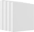 Staples 1 1/2" 3-Ring View Binder, White, 4/Pack