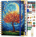 Academic Planner 2026-2027, Hardcover Weekly and Monthly Calendar Planner from July 2026 - June 2027, 6.1" x 8.2" A5 Daily Agenda with Tabs, College School Organizer for Student Teacher, Cosmic Tree of Life