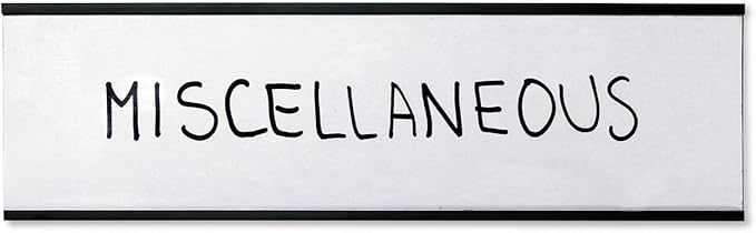 SmartSign Magnetic 'C' Channel Label Holders | 2.5" x 8" Pack of 10