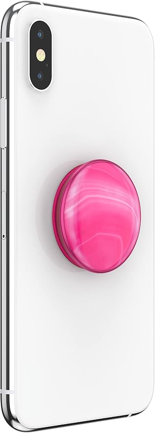 PopSockets PopTop Phone Grip, Top Only (Base Sold Separately), Hot Pink - Neon Pink Agate