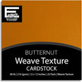 Butternut—12x12 Textured Cardstock | 80lb Textured Orange Scrapbook Paper | Premium Cardstock for Cricut Cutting | 25 Sheets