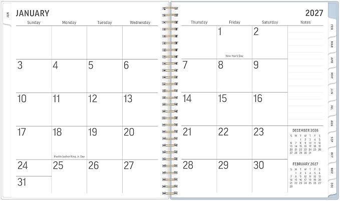 Blue Sky 2027 24-Month Monthly Planner Calendar, 8"x10", Large Print, Moyer