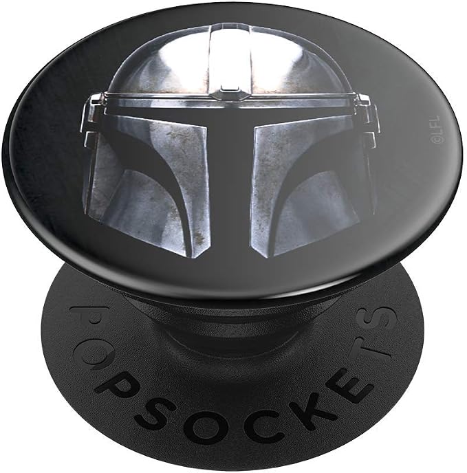 PopSockets Adhesive Phone Grip, Holder- Mandalorian Gloss | Secure Comfortable Hold, Anti-Drop, Kickstand, Star Wars, Grogu, Electronic Accessories, For iPad/Kindle/iPhone/Android
