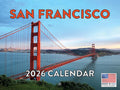 San Francisco Calendar 2026 Wall 12 Month Monthly CA SF Scenic Souvenirs Californian San Franciscan Themed Gifts | American Made In The USA
