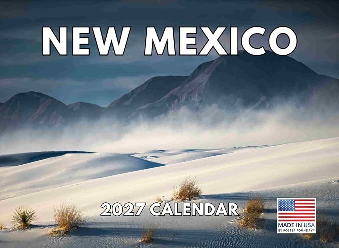 New Mexico Calendar 2027 Monthly Wall Calender 12 Month