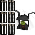 6 Pcs Cubicle Shelf Hanger Extenders for Office Desk Width Extension Black | Metal Cubicle Storage Hangers Expanders for Office Organization, Workstation Shelf Extension
